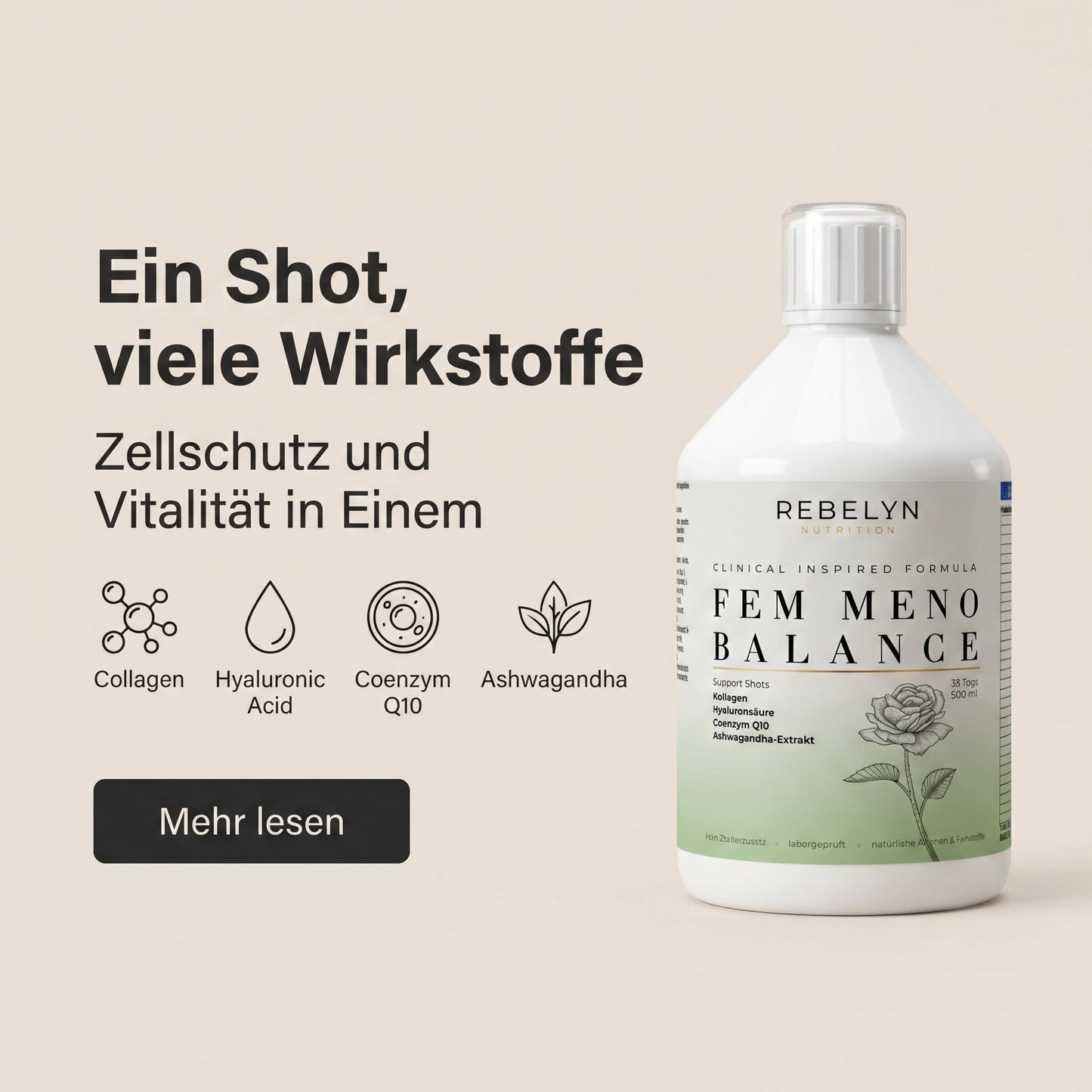 Fem Meno Balance Kollagen Shots – Orange