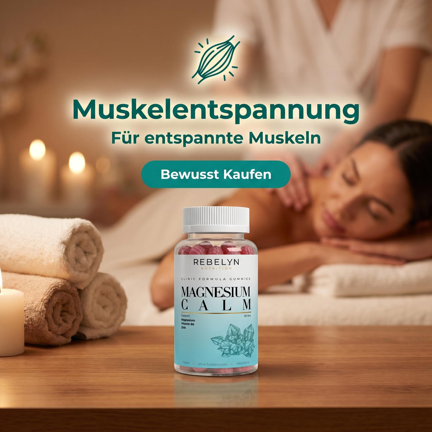 Magnesium + Zink + B6 Gummies - 60 Stk.