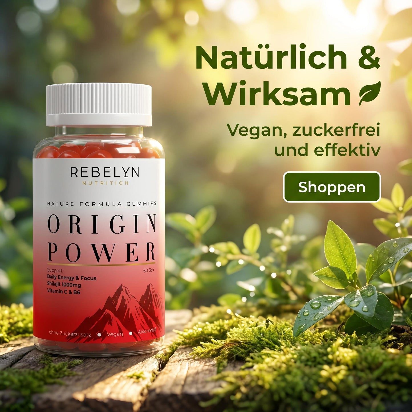 Premium Shilajit Gummies 1000 + Vitamin C,B6, B12