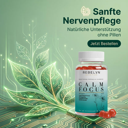 Calm Focus Ashwagandha Komplex, Vitamin B6 Gummies – 60 Stück