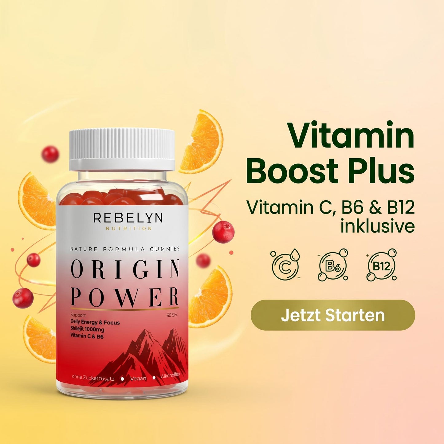 Premium Shilajit Gummies 1000 + Vitamin C,B6, B12