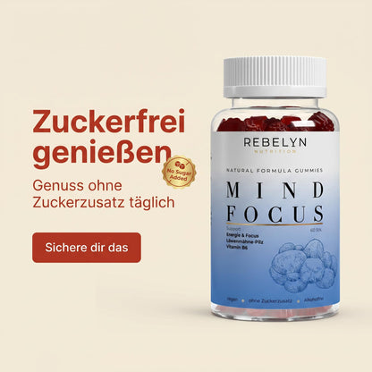 Löwenmähne + Vitamin B6 Gummies - 60 Stk.